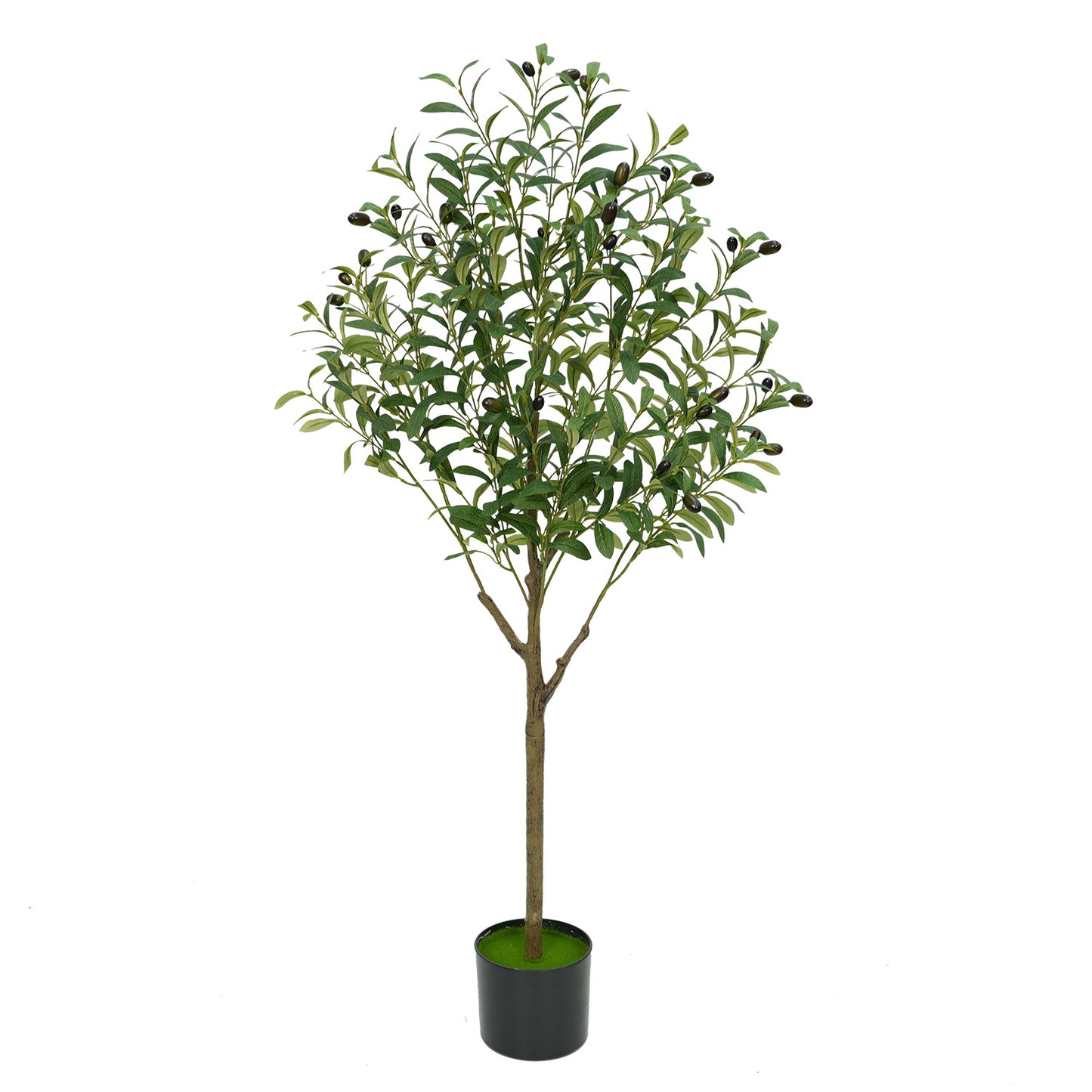 Artificial Plants Amazon Foreign Trade Wholesale Fake Tree Potted Artificial Olive Tree Indoor Large Green Plant Floor Ornament
