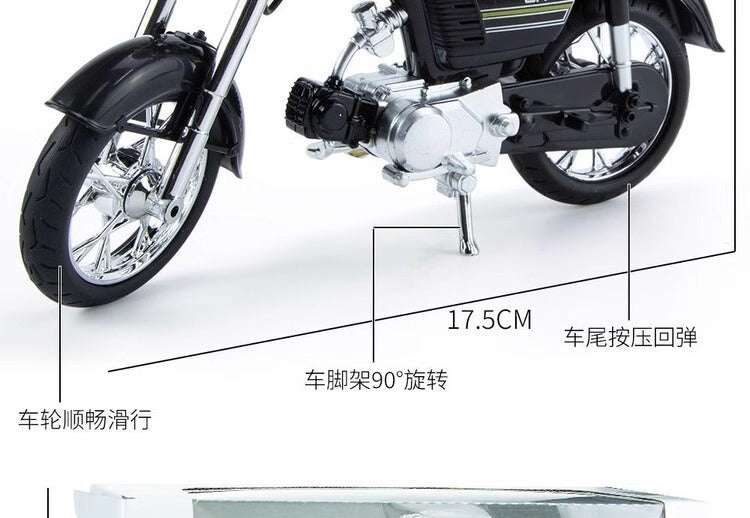 In Stock Honda Jialing Motorcycle Model Retro Boy Gift Dad Birthday Gift Ornament