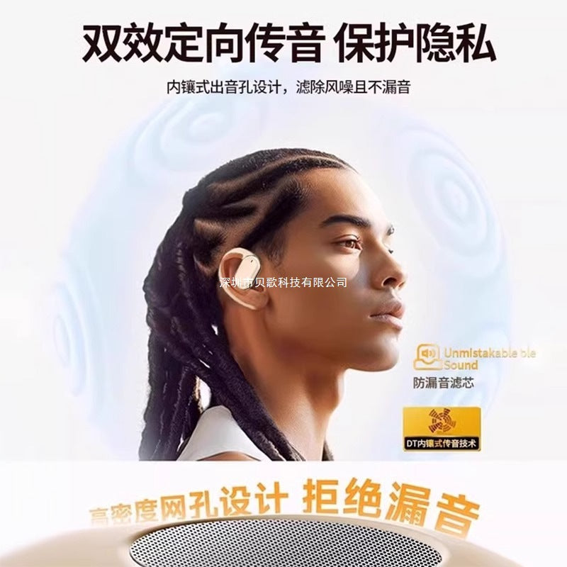 2025New bone conduction Bluetooth earphones wireless over-ear non-in-ear2024Official Genuine Brand Ultra-Long Battery Life
