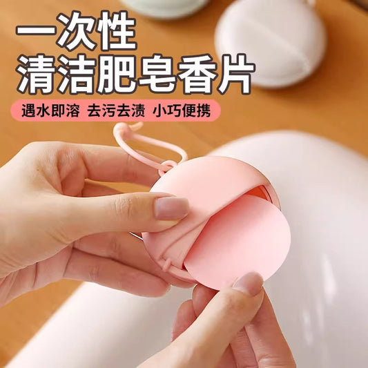 【New Person Reduction5Original】Disposable Soap Sheets Outdoor Travel Portable Soap Paper Student Hand Washing Sheets