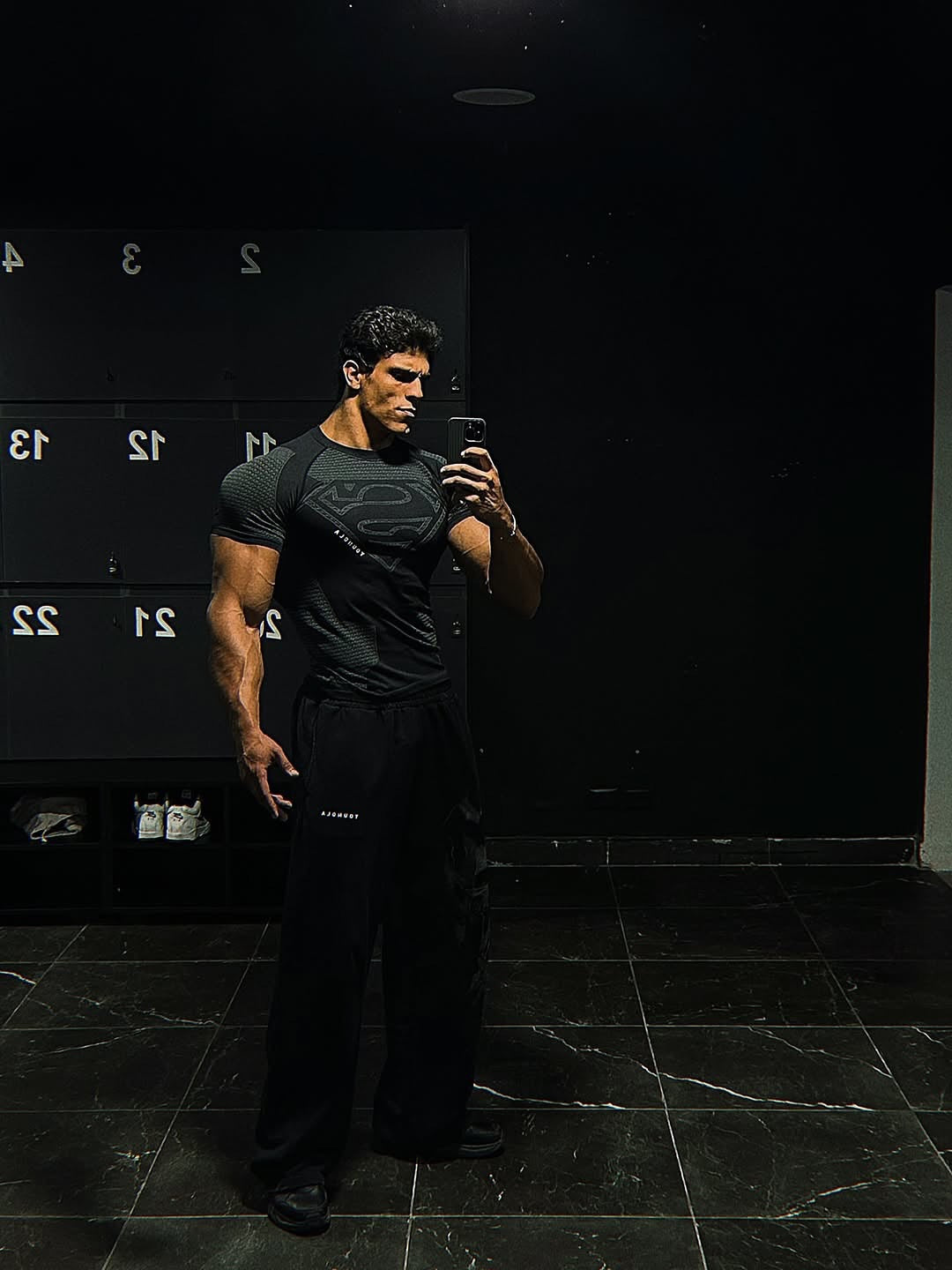 YOUNGLA New American-style Muscle Fitness Men's Sports Short Sleeve Casual Running Quick-dry Breathable Tight-fitting Shirt t T-shirt