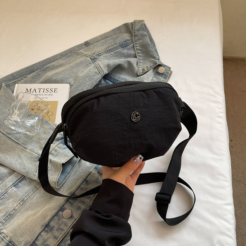 Casual Crossbody Bag Fashion Nylon Style Bag for Cycling ins New Small Bag Lightweight Single Shoulder Nylon Hip-Hop