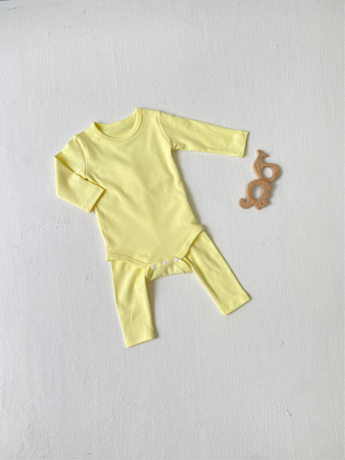 Baby Romper Spring and Autumn a High-Waist Belly Protection Pants Set Baby Spring and Autumn Triangle Romper Bodysuit Jumpsuit