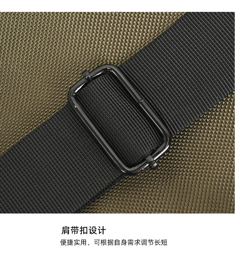 Silk Chest Bag Autumn New Large Capacity Casual Men's Bag Lightweight Simple Water-Resistant Oxford Cloth Crossbody Backpack