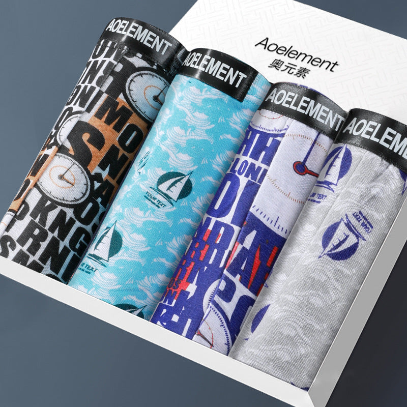 Four-Pack Gift Box Men's Wholesale Underwear Men's Boxer Briefs Breathable Youth Triangle Underwear Men's Underwear Wholesale http://detail.1688.com/offer/615341246204.html