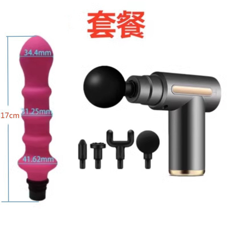 Fascia Gun Modified Head Massage for Women Multi-Functional Adapter Replacement Silicone Accessories Adult Gun Head Massager Device