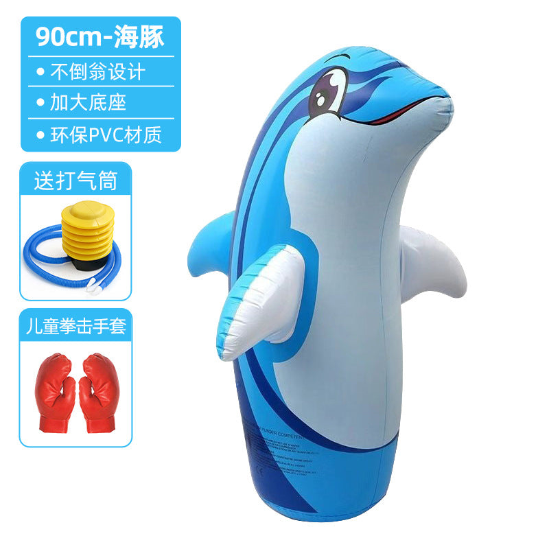 Inflatable Punching Bag Punching Column Standing Sandbag Adult Home Training Equipment Children's Equipment