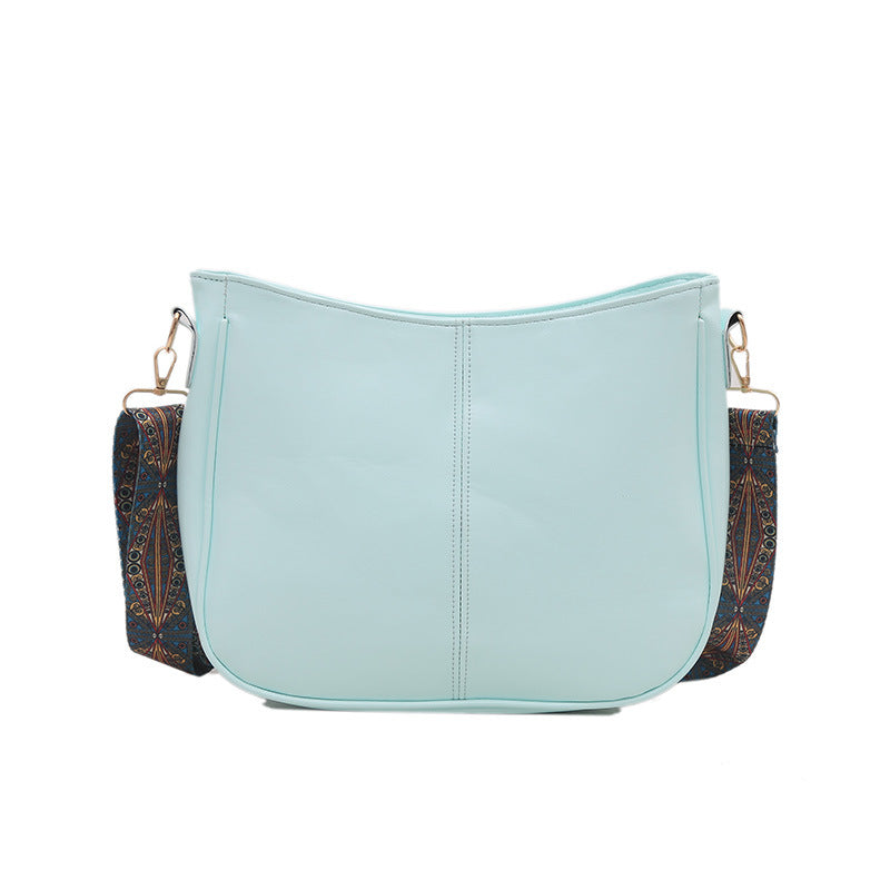 2025Summer New Women's Bag Simple Fashion Single Shoulder Bag European and American Trendy Women's Crossbody Bag Commuter Tote Bag