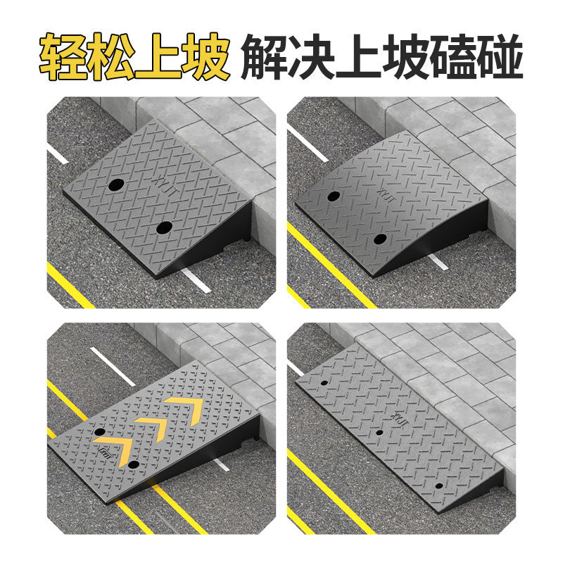 Step Mat Slope Mat Road Curb Rubber Plastic Household Car Sidewalk Slope Plate Speed Bump Threshold Climbing Triangle Mat