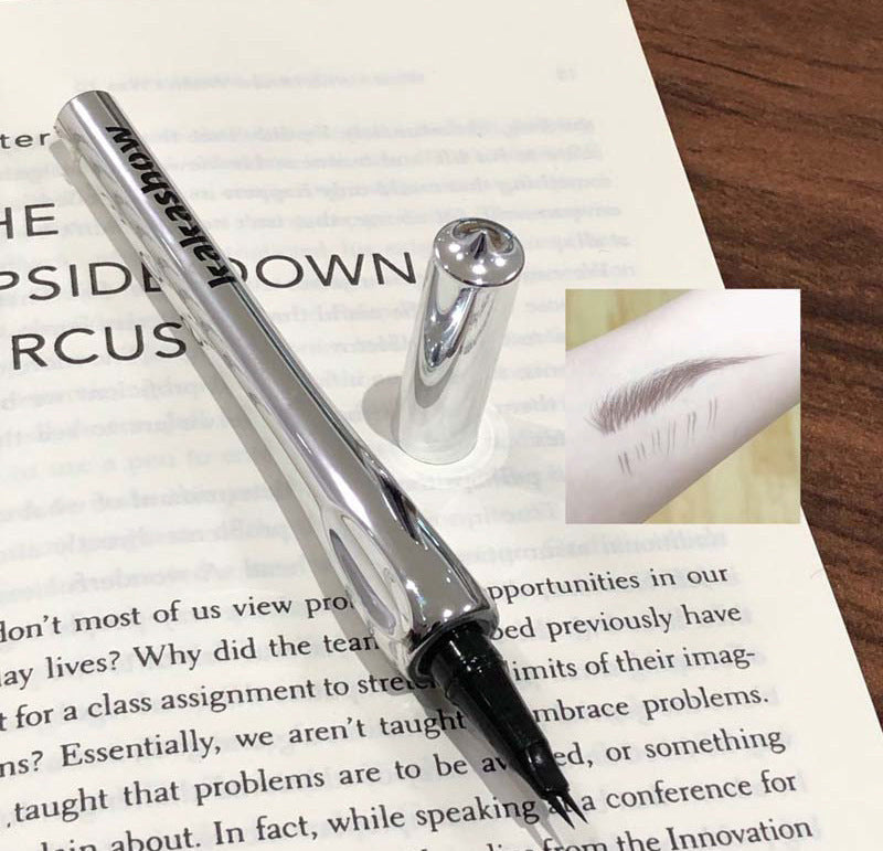 kakashow Two-Pronged Eyebrow Pencil with Fluorescent Hair, Distinct Wild Eyebrows, Waterproof and Sweatproof, Natural Look C479