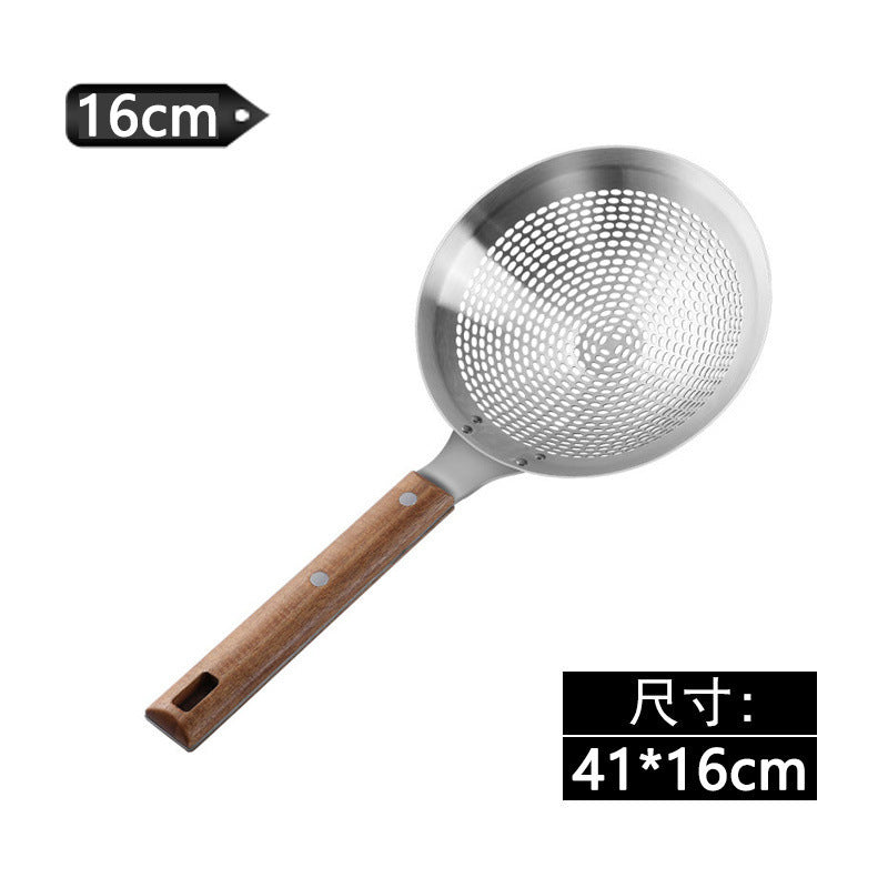 Extra Large Thickened Stainless Steel Strainer for Home Use, Noodle Strainer, Dumpling Strainer, Large Kitchen Oil Strainer, Sieve