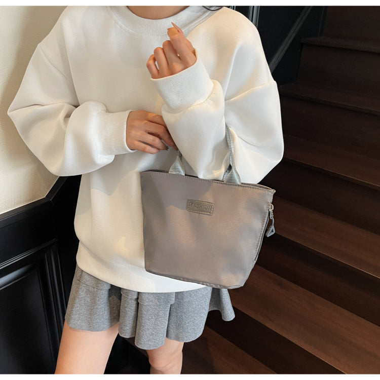 Casual Single Shoulder Crossbody Bag New Model Phone Small Square Bag Versatile Shopping Handbag Lightweight Water-Resistant Nylon Bag