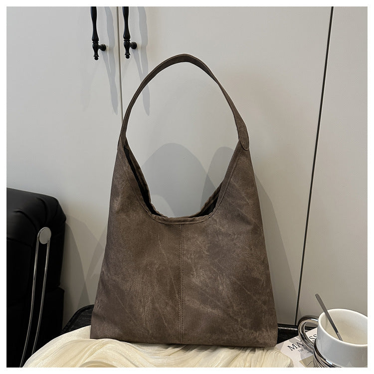 European and American Style Large Capacity Women's Bag2025Summer New Fashionable Single Shoulder Tote Bag Casual Underarm Bag