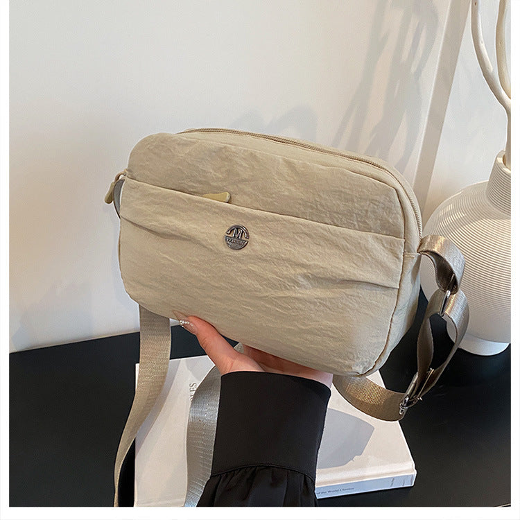 Casual texture niche design small square bag2025Spring New Fashionable Trendy Women's Single Shoulder Crossbody Bag