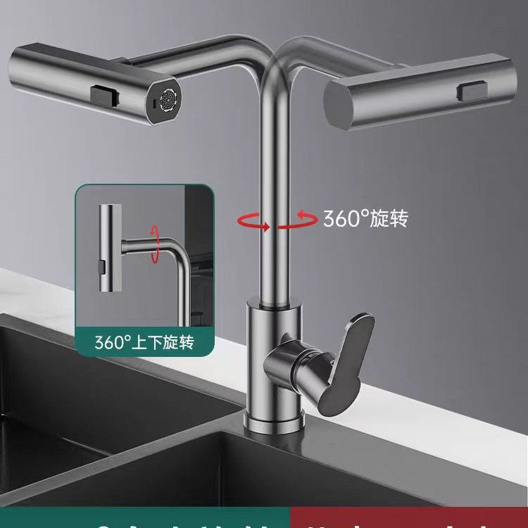 kitchen tap Three-Way Raindance Kitchen Pull-Out Faucet for Home Use, Suitable for Sink and Dishwashing Basin
