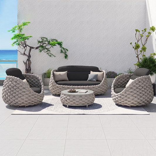 Nordic Courtyard Garden Rattan Sofa Designer Outdoor Open Balcony Leisure Furniture Sales Office Outdoor Rattan Chair