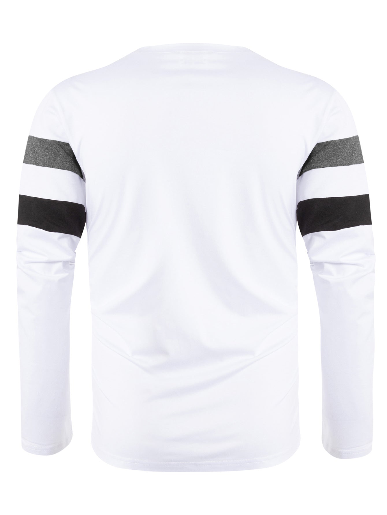 Cross-Border Trade Plus Size Autumn Winter Men's Crew Neck Long Sleeve Color Block Base Shirt Pullover Thin Long Sleeve T Men's T-shirt