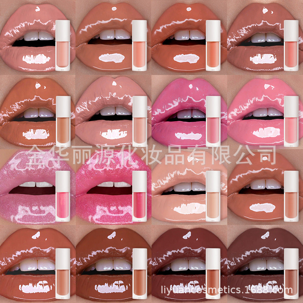 New Lip Gloss Six-color Lip Gloss Multi-color Optional Create Sexy Lip Makeup Color Rendering Long-lasting Waterproof Color Lifting