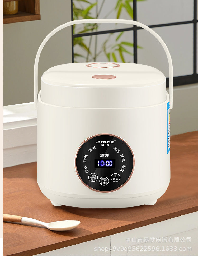 Positive Hemisphere Household Rice Cooker Small Mini1to2People3L Multifunctional Smart Rice Cooker with Reservation and Steaming Wholesale