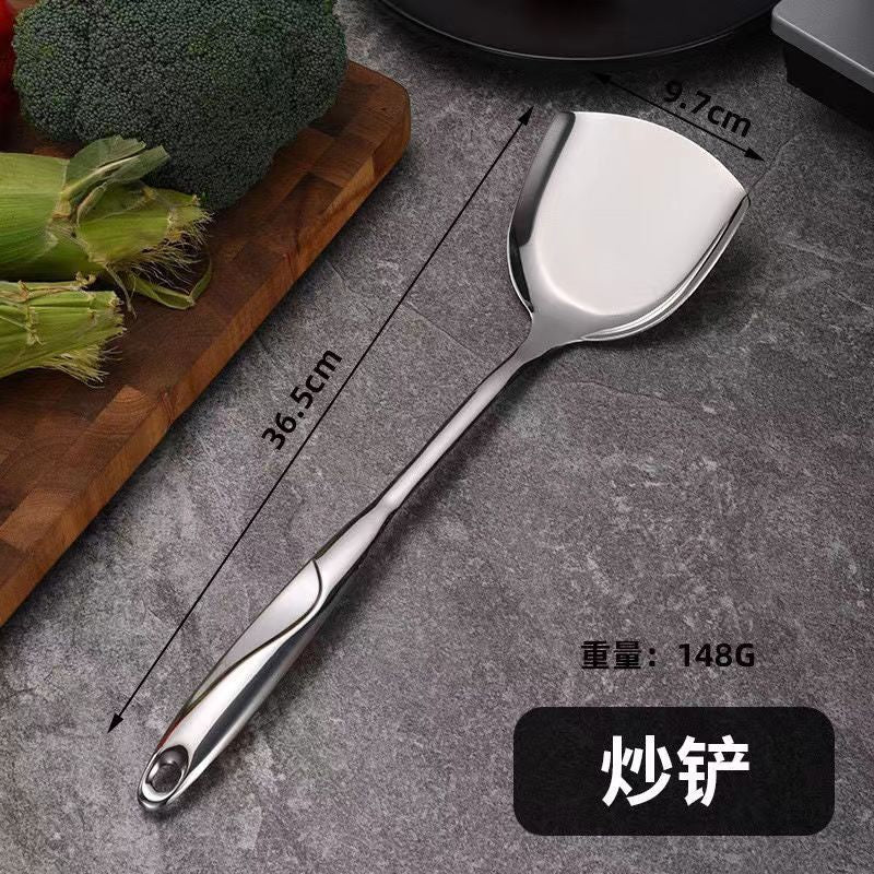 S High-quality stainless steel kitchenware cooking spatula and spoon set Spatula, Sauce Ladle, Soup Spoon, Pasta Spoon Manufacturer Wholesale