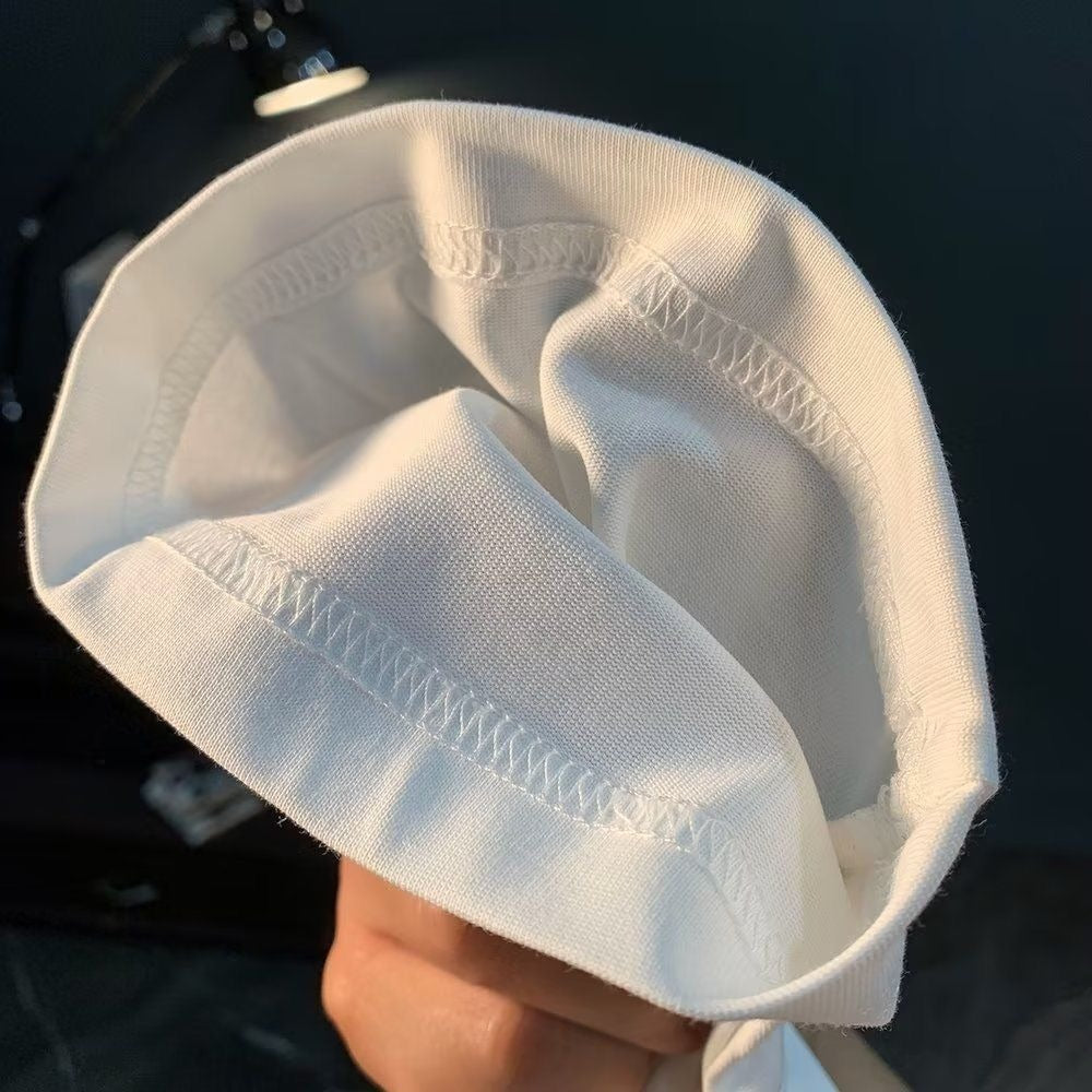 American Style Men's Short Sleeve T T-shirt2025New Men's Clothing Summer Pure Cotton Trendy Loose Men's Fashion Top