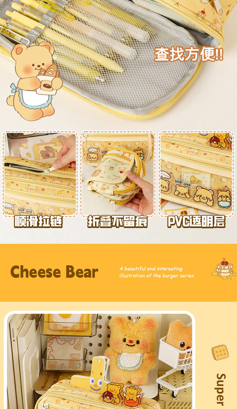 Butter Bear Pencil Case Children's Stationery Set Back-to-School Season Elementary School Student Rewards Prizes Birthday Gifts Souvenirs http://detail.1688.com/offer/946949658405.html