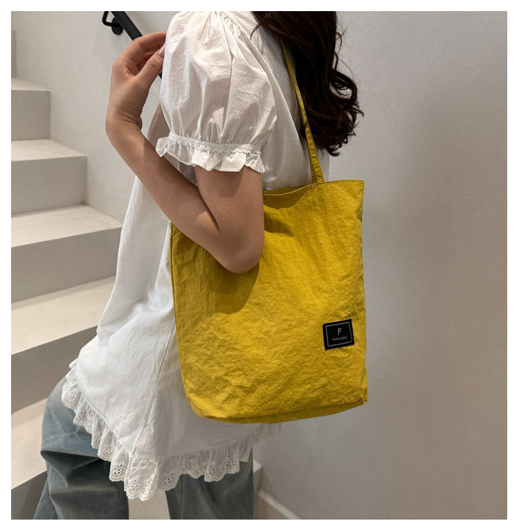 Foreign Trade New Solid Color Women's Bag Wholesale Large Capacity Women's Shoulder Bag Crossbody Bag ins Fashionable Versatile Commuter Bag