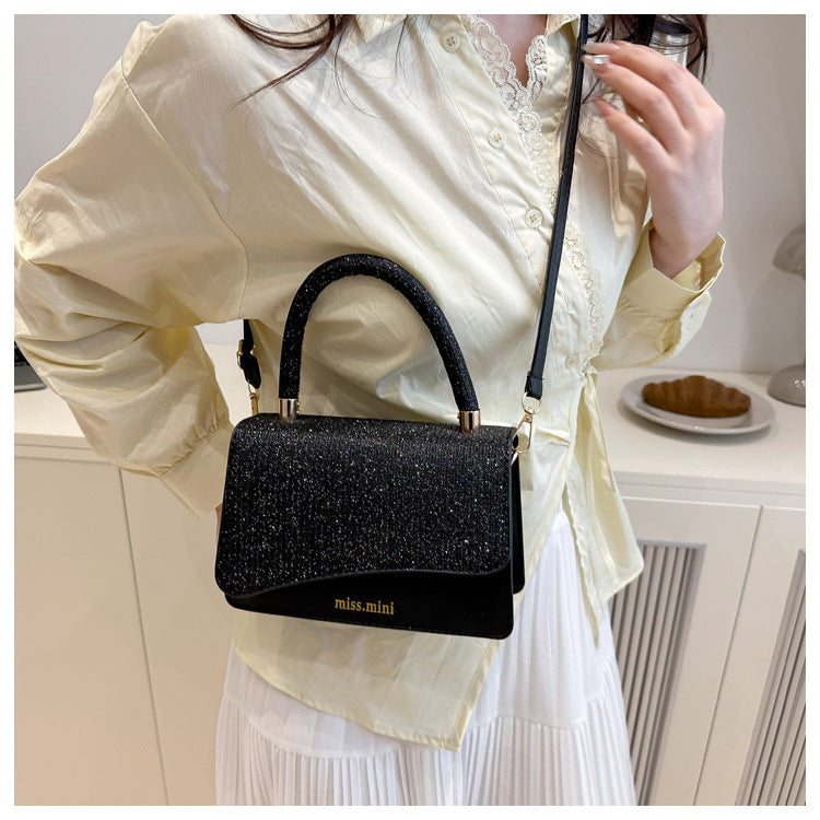 Women's New Bag2025Spring Fashion Light Luxury High-End Diamond-Studded Bag Simple Crossbody Bag for Women Large Capacity Hot Sale