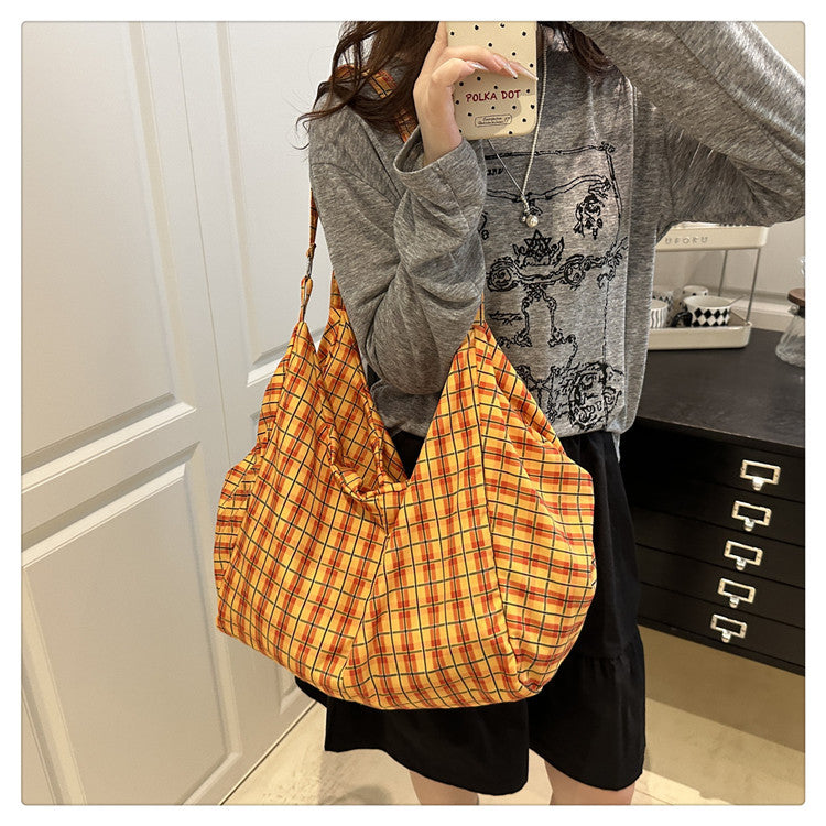 Japanese and Korean Leopard Print ins New Style Single Shoulder Bag Casual Women Versatile Commuting Work Tote Bag Large Capacity Crossbody Bag