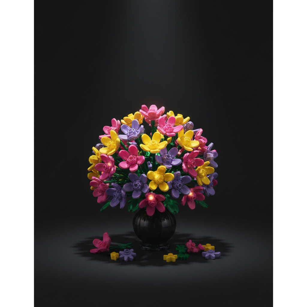 Flower Blocks - Dark
