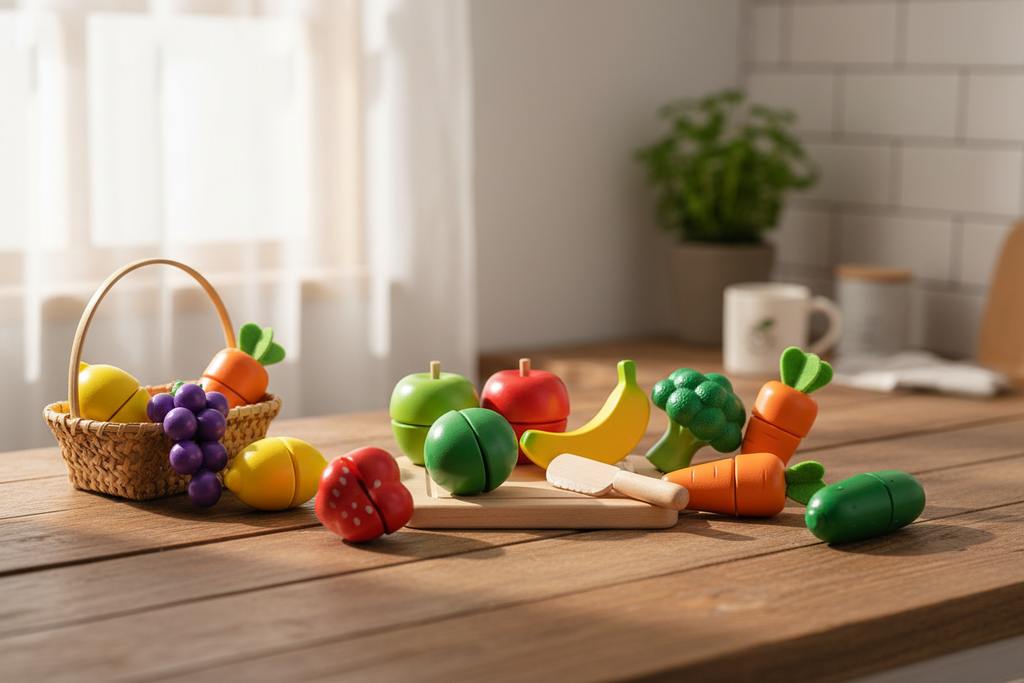 Fruit Cutting - Kitchen Scene