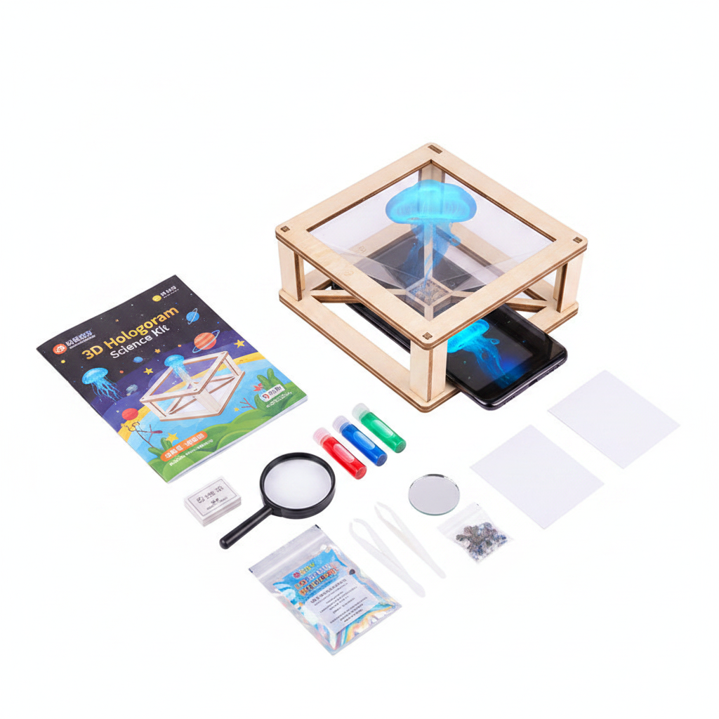 ✨ 3D Hologram Projector Kit | Kids DIY Science Experiment Craft Set