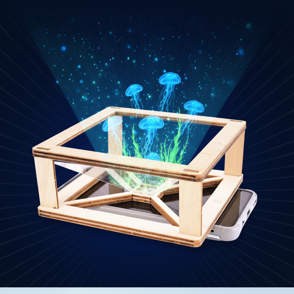 ✨ 3 D Hologram Projector Kit | Kids DIY Science Experiment Craft Set