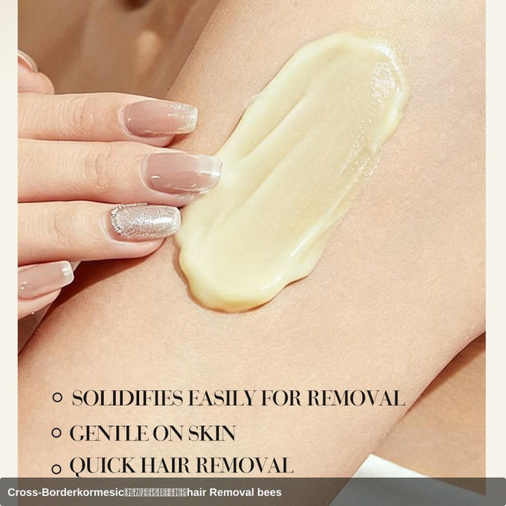 跨境kormesic蜂蜜固体脱毛蜡豆hair Removal beeswax外贸现货批发