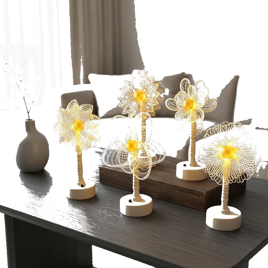 LED Acrylic Atmosphere Night Lamp – Creative Luxury Bedroom Bedside Desk Decoration Light