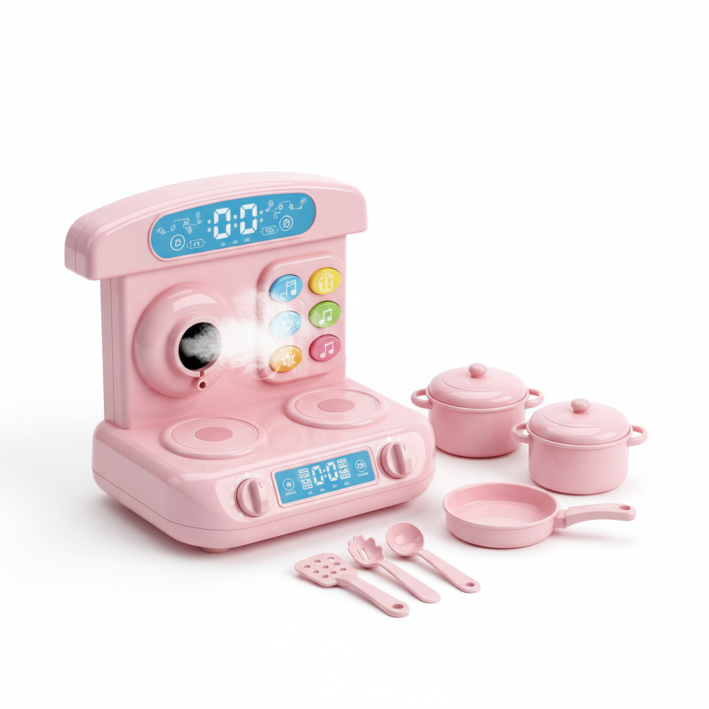 Mini Magic Kitchen | Kids Spray Stove Pretend Play Cooking Gift