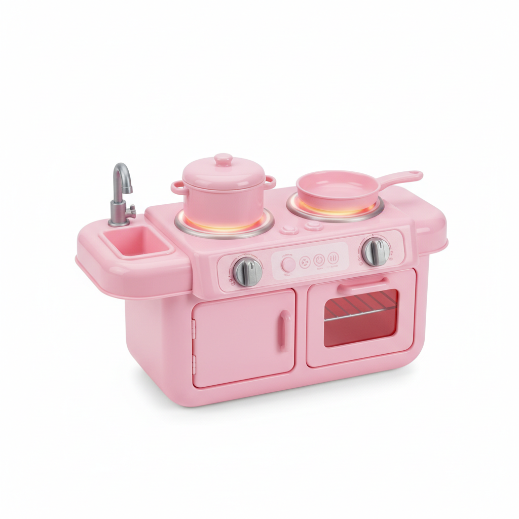 Mini Magic Kitchen | Kids Spray Stove Pretend Play Cooking Gift
