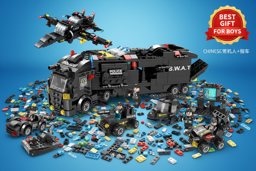 Police Building Blocks - Banner