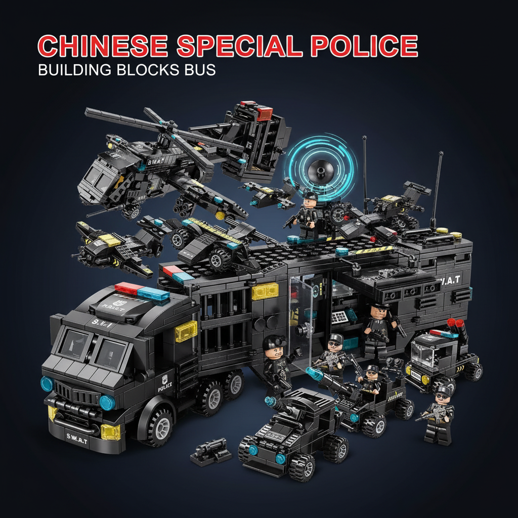 Police Building Blocks - Premium Dark